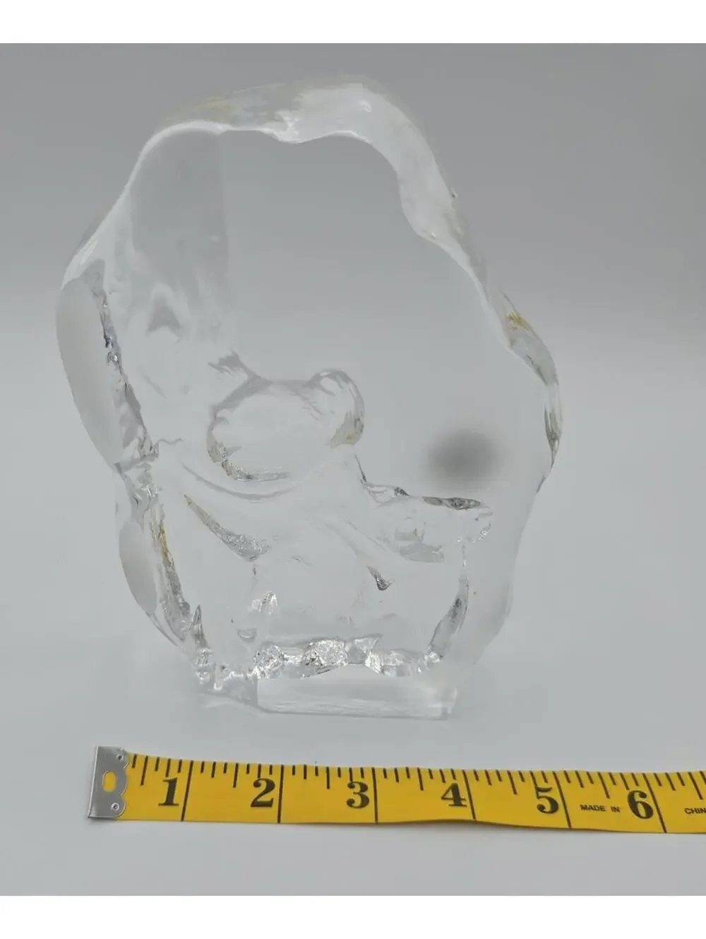 Vintage Cristal d'Arques Lead Crystal Koala Bear & Baby Figurine France